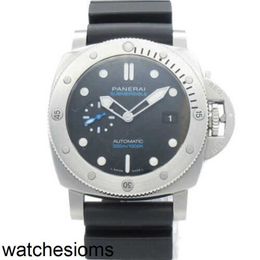 Wristwatches Paneraii Mens Luxury Watches Submersible Watch Pam01229 Automatic Rubber Mechanical Full Stainless Luminos