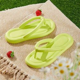 Slippers Candy Colours Summer Beach Flip Flops For Women 2023 New Soft Bottom Platform Woman Comfy Non Slip Flat Slide Sandals014Z7N H2403223FAZ H240322