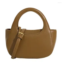 Bag JIOMAY Women Shoulder 2024 PU Leather Designer Purse And Handbags Female Fashion Casual Solid Colour Half Round Crossbody