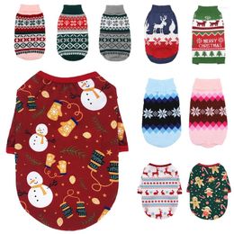 Dog Apparel Christmas Clothes Winter Warm Small Puppy Sweater Shirt Cute Pet Costume For Medium Dogs Cats Chihuahua