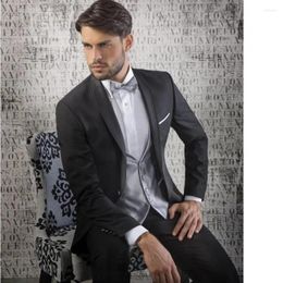 Men's Suits Sell Men Black Groom Tuxedos Shawl Lapel Wedding Christmas Prom Dinner Blazer Trousers(Jacket Pants Vest Tie)