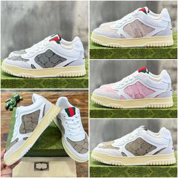 2024 New Men Women Re-Web sneaker Designer casual shoes white leather sneakers green and red Web tongue Sports shoes High quality Lace-up closure Low help trainers