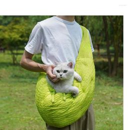 Cat Carriers Dog Sling Pet Bag Carrier Take Pets Out For Walking Cats And Dogs Portable One-shoulder Diagonal Warm Small