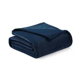 Blankets Brookstone Nap Plush Throw 60x70 Solid Blue Adult Blanket