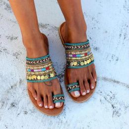 Sandals Women Artisanal Sandals FlipFlops Handmade Greek Style Boho Flip Flop Sandals Streetwear Fashion Shoes Women chaussures femme