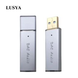 Accessories Lusya SA9023A + ES9018K2M USB Portable DAC HIFI External Audio Card Decoder For Computer Android D3002