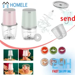 Grinders Electric Meat Grinder Meat Grinder Mini Baby Food Auxiliary Machine Crusher Electric Cooking Machine Garlic Grinder Household