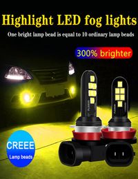 1 Piece Car Fog Lights H1 H3 LED Bulb H4 H7 H11 H8 3030SMD Front Fog Light 9005 HB3 9006 HB4 H27 881 Driving Day Running Lamp7200938