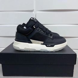 Scarpa da uomo con plateau sneakers grosse scarpa amirir scarpa stringata nero e bianco rosa Social Ankle Sports Pelle di qualità leggera Scarpe da ginnastica formali con scatola taglia 38-46