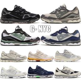 Top Gel NYC Marathon Running Shoes 2023 Designer Oatmeal Concrete Navy Steel Obsidian Grey Cream White Black Ivy Outdoor Trail Sneakers Size 36-45 52