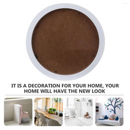 Frames Wood Frame Wooden Round Po Nordic Picture Holder Creative Wall Dedicated White