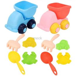 Sand Play Water Fun Sand Toys Foldable Sand Bucket Toys 5pcs Summer Beach Play Set Toddlers Animal Sand Moulds For kids toys and games accessories 240321