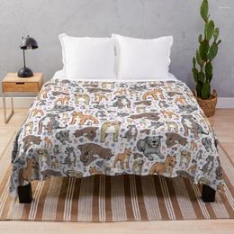 Blankets Cute Pitbulls Throw Blanket Flannels Cosplay Anime Bed Plaid Plush Flannel