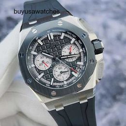 Minimalist Elegant Wristwatch AP Wrist Watch Royal Oak Offshore Series 26420SO Panda Plate Date Timing Function 44mm Automatic Mechanical Mens Watch