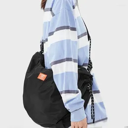 Bag Nylon Dumpling Women's Fashion Simple Shoulder Net Red Large Capacity Handbag Messenger Travel Waist 2024
