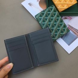 Uomini classici Donne Bifold Credit Titolare della carta di lusso Mini Desinger Bank Cardholder Small Whariets Wtih Box