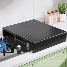 Kitchen Storage Gas Stove Cover Electromagnetic Bracket Top Pot Rack Household Appliance