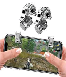 Metal Gamepad PUBG Mobile Trigger Control Smartphone Gamepad Controller L1R1 Gaming Shooter for Iphone Android Z25518710