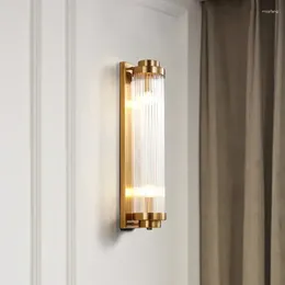 Wall Lamp LED Crystal Lights Sconce Modern Minimalist Staircase Corridor Aisle Lighting Home Living Room Bedroom Bedside Lamps