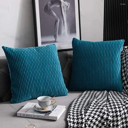 Pillow 1Pcs Striped Velvet Cover Nordic Decorative Case Soft Luxury Throw Covers For Bed Sofa Couch Home Decor