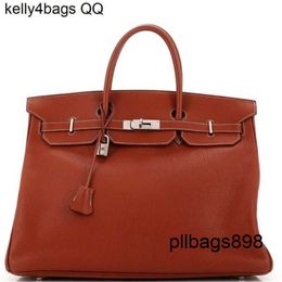Totes Handbag 40cm Bag Hac 40 Handmade Top Quality Togo Leather Quality Genuine Large Handbag Full Handsewn with Logo Sliver Hardware qq D4E6SKR9