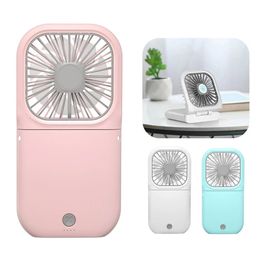 Portable Mini Fan USB Rechargeable With Power Bank Handheld Fans Desk Adjustable Fan Air Cooler Home Office Outdoor Travel