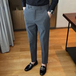 Men's Suits Autumn Winter Suit Pants Solid Casual Large Size Men Retro Office Wedding Party Dress Social Clothing Breathable