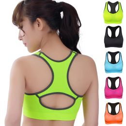 Bras HOT Professional Women Fitness exercise Sports Bra Push Up Breathable Yoga Bras Underwear GYM lady Running Neon Colour Quick Dry