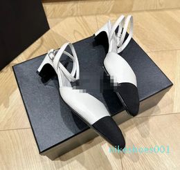 2024 Cinturino alla caviglia in pelle Scarpe eleganti Tacchi firmati di lusso da donna Cena in ufficio Con scatola