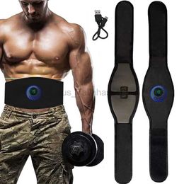 Slimming Belt New Electric EMS Abdominal Training Belt Muscle Stimulator Carbon Powder Weight Loss Abs Weight Loss Fitness Vibration Belt Neutral 240321