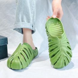 Slippers Flip Flops Fashion Beach Casual Garden Men Summer Sandals Shoes Men's Holes Hollow Breathable