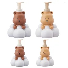 Liquid Soap Dispenser 250/500ml Cartoon Bear Foaming Refillable Hand Sanitizers And Shampoo Bottle For Bathroom Collection