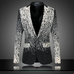 Men s Casual Collar Blazers Youth Handsome Trend Suit Business Brand Fashion Top Coat Dance Wedding Clothes Plus Size 6XL 240313
