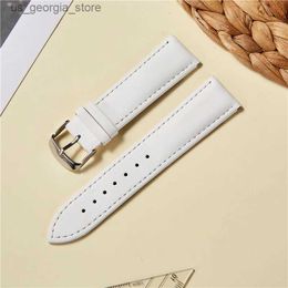 Watch Bands Genuine Leather Band Calfskin Straps Replace Accessories Bracelet Casual bands 14mm 16mm 18mm 20mm 22mm Y240321