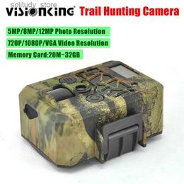 Hunting Trail Cameras Visual Waterproof Mini Trail Hunting Camera 12MP 1080p Motion Detector for Wildlife Outdoor Travel Animal Hunting Camera Q240321