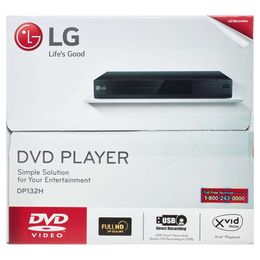 LG DP132H Player Full HD Upscaling, Traditional DVD Playback, HDMI Out, USB Direct Recording, with Remote Control ? Black