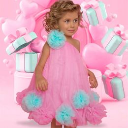 Fantasia Beautiful Tulle Princess Summer Dresses Sleeveless Holiday Children Clothing Kids Party Costume Baby Girl Clothes 240311