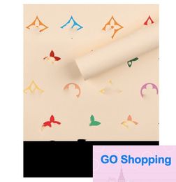 Deisgner New Waterproof Colorful Four-Leaf Clover Hera Paper Ouya Papers Floral Gift Box Gift Flowers Wrapping Papers