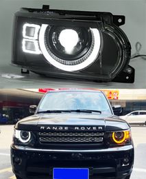 Head Lamp for Land Rover Range Rover LED Daytime Running Headlight 2005-2013 Turn Signal High Beam Light Car Lens