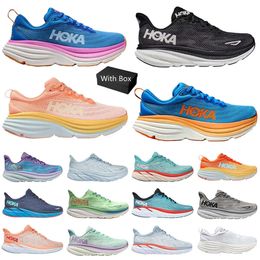 2024 KOKA Bondi 8 One One Running Shoes Womens Platform Sneakers Clifton 9 Men Women Trainers black White Harbour Mens Women Runners Sports Sneakers 36-45