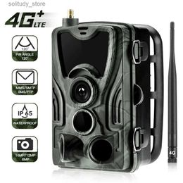 Hunting Trail Cameras FTP P 4G MMS Email 20MP Hunting Trail Camera HC801LTE Wireless SMS Cellular Wildlife Camera 0.3S Trigger Photo Viewer Q240321