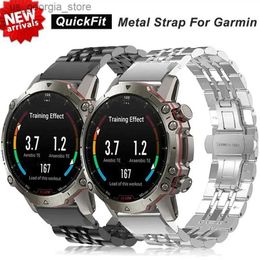 Watch Bands For Garmin Fenix 7 7x 7s Instinct Tactix 8 8X Sport Quickfit Metal Bracelet Band Correa Accessories Belt Replacement Strap Y240321