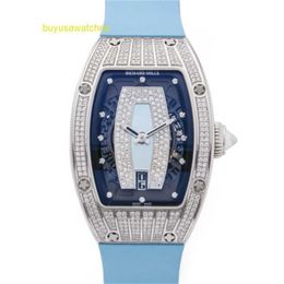 Nice Wristwatch RM Wrist Watch Collection RM007 Automatic Watches Swiss Made Wristwatches RM007 DIAMOND PAVE WHITE GOLD WATCH RM007 COM003133