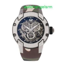 Crystal Automatic Wrist Watch RM Wristwatch Mens Series Rm031 Pt950 Manual Mechanical Mens Watch Limited to 10 Pieces