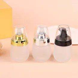 Storage Bottles Refillable Lotion Bottle Multifunctional Frosted Glass Empty Container 30ML Portable Dispenser