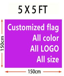 Custom made flag 150150cm 5ftft Size Polyester flag banner home garden flag Festive gifts7871256