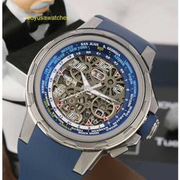 Nice Wristwatch RM Wrist Watch Collection Titanium Rm63-02 Machinery 47mm Tourbillon Wristwatch