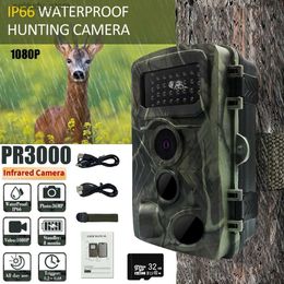 Hunting Trail Cameras 36MP 1080P Trail Camera with Night Vision Sports Activation 0.2S Trigger Time Waterproof Outdoor Wildlife Hunting Camera Q240321