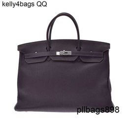 Totes Handbag 40cm Bag Hac 40 Handmade Top Quality Togo Leather Quality Genuine Large Handbag Handsewn with Logo Sliver Hardware qq ED6M