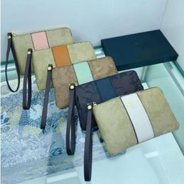 Classic leather clutch bags Man Women fashion fold messenger bag Designer wallet handbag Purses shoulder bag with box